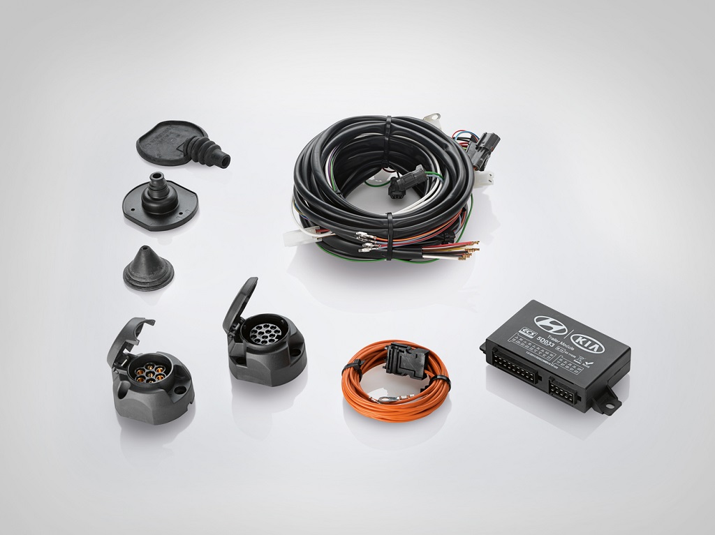Kit eléctrico para enganche de remolque con base de 13P