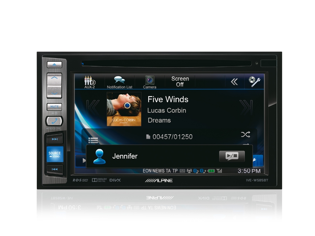 Sistema de Radio Monitor integrado Alpine IVE-W585BT 