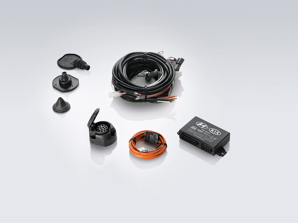 Kit eléctrico para enganche de remolque con base de 13 Polos 