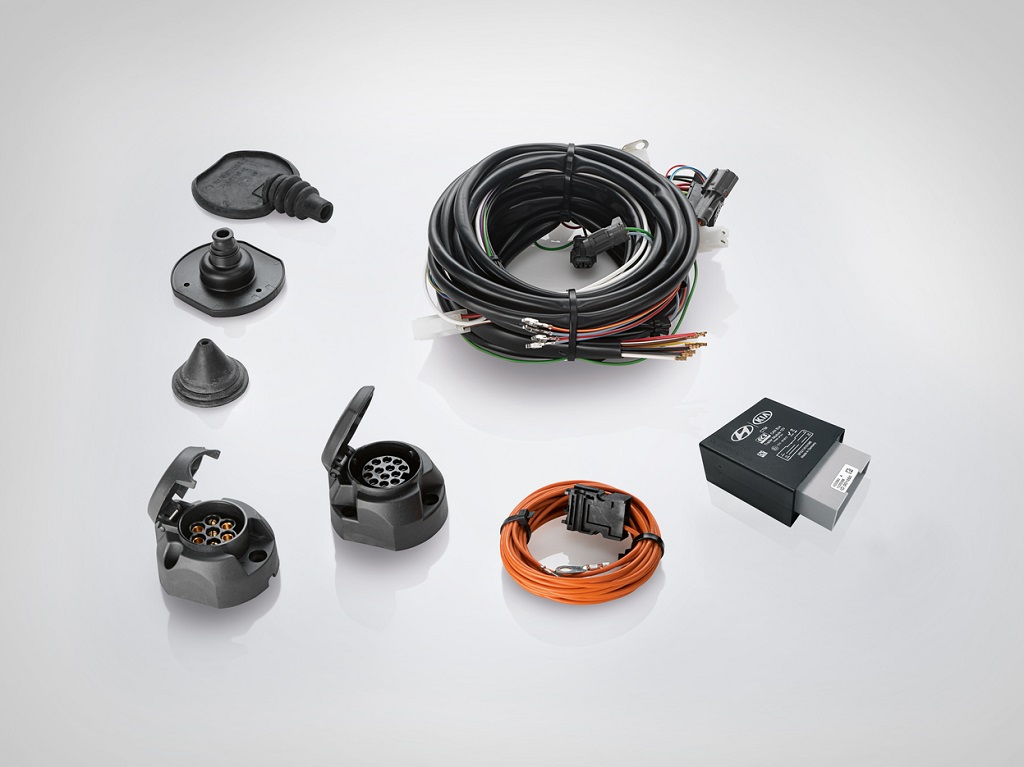 Kit eléctrico para enganche de remolque con base de 7P