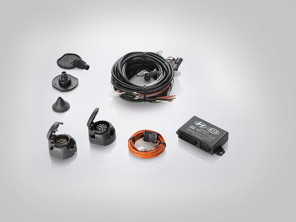 Kit eléctrico para enganche de remolque con base de 13 Polos 