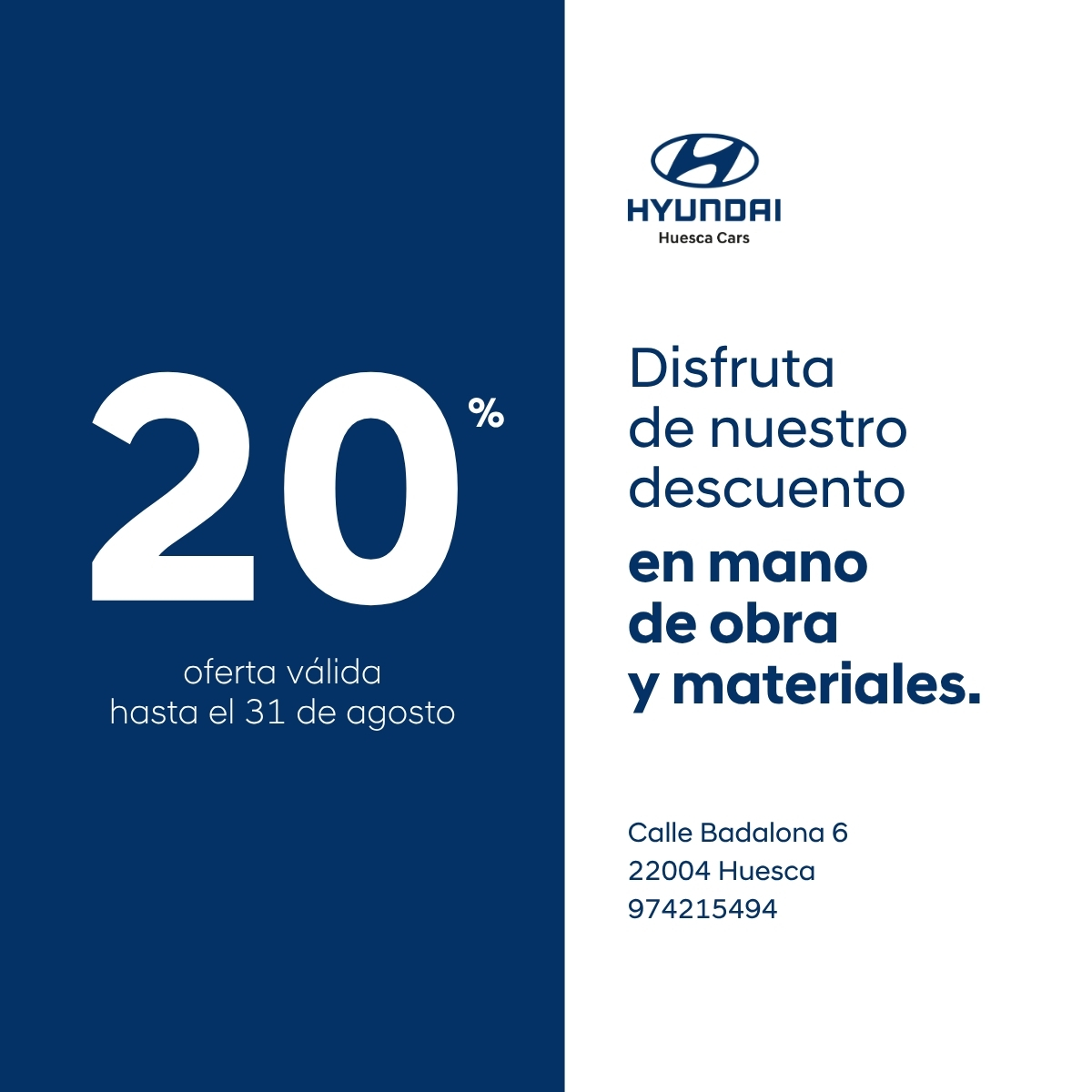 Revisa tu coche este verano con un 20% de descuento en nuestro taller oficial
