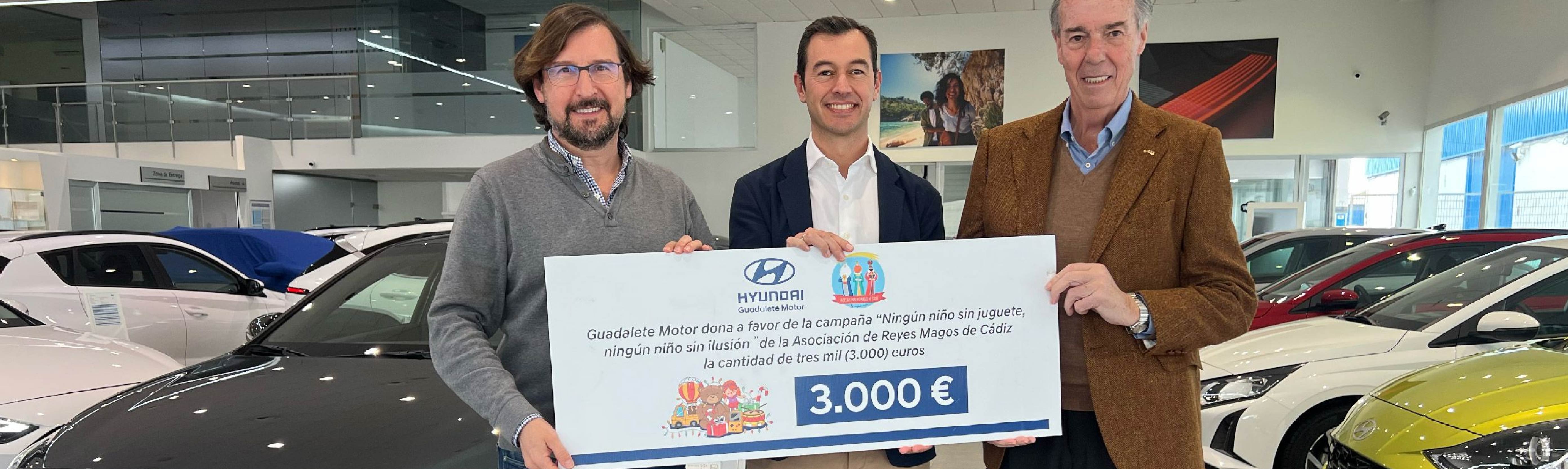 con Guadalete Motor con la Asociación de los Reyes Magos de Cádiz