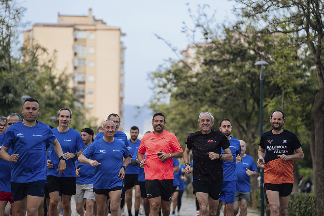 Runners motivados para entrenamiento