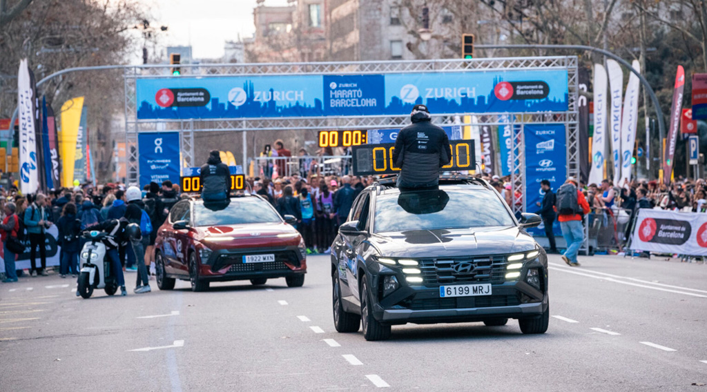 Hyundai liderando el Maratón Barcelona