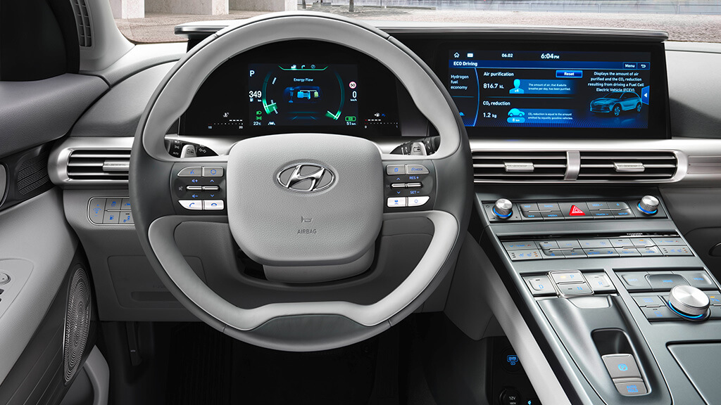 Interior coche de hidrógeno de Hyundai