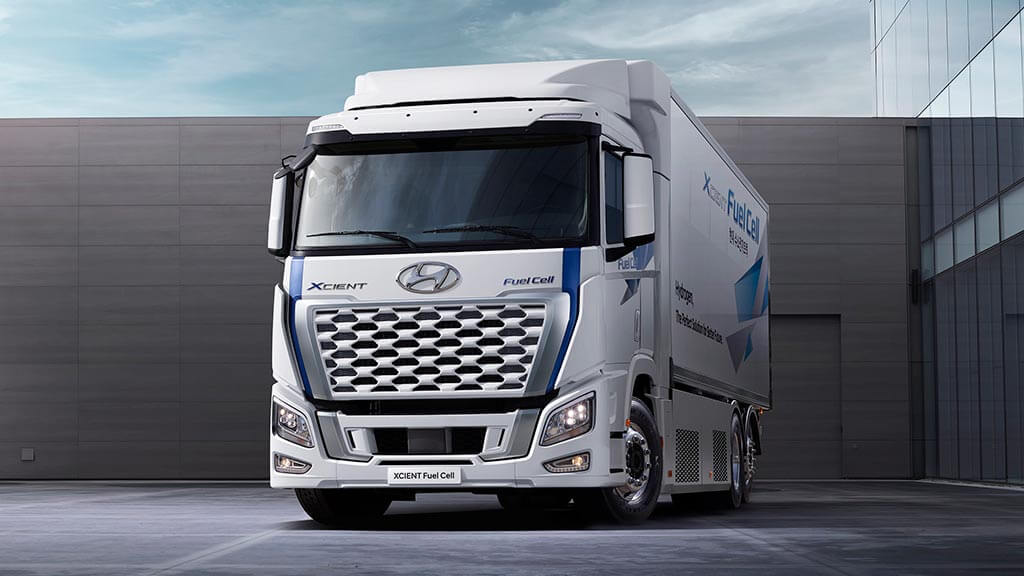 Hyundai XCIENT Fuel Cell: Cabina del camión de hidrógeno
