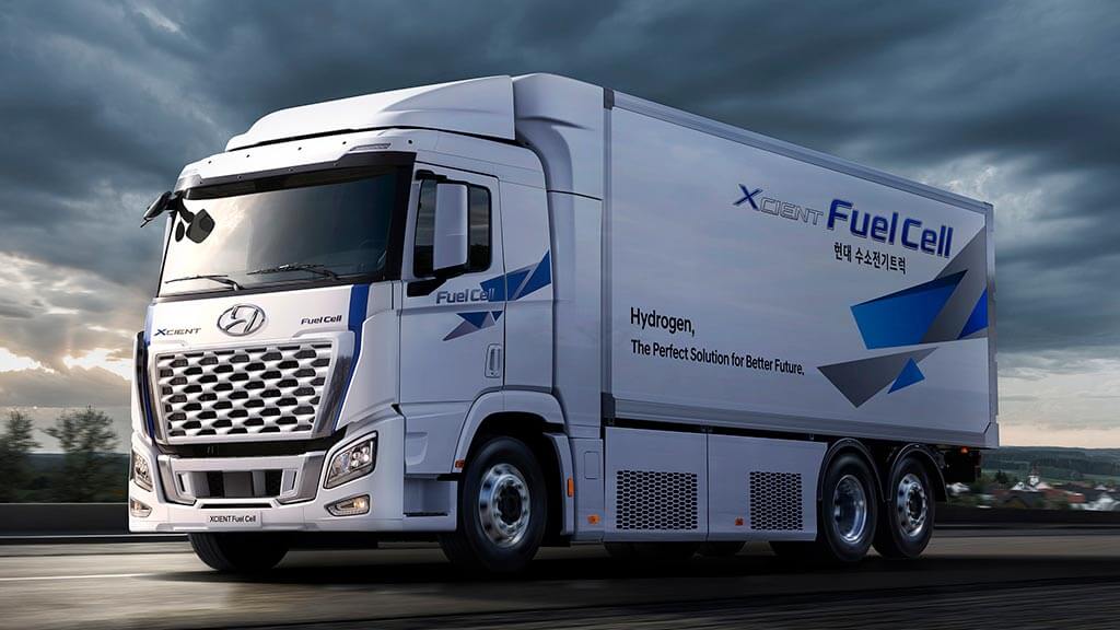 Hyundai XCIENT Fuel Cell en carretera