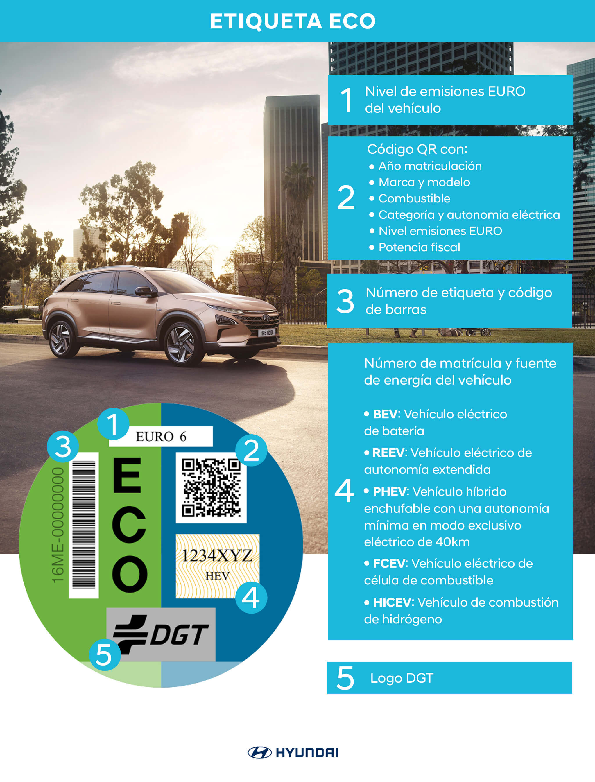 Etiqueta ambiental coches DGT tipo B