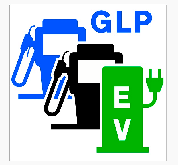 Surtidor de carburante, GLP y estación de recarga eléctrica